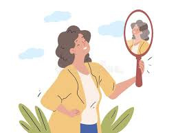 Mirror Self Awareness. Satisfied Smile ... Mirror Self Awareness. Satisfied Smile ...