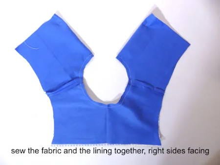 Sew the Main Fabric and Lining Together Sew the Main Fabric and Lining Together