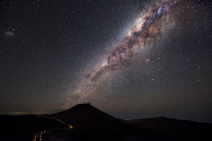 Cerro Paranal and the Milky Way above it