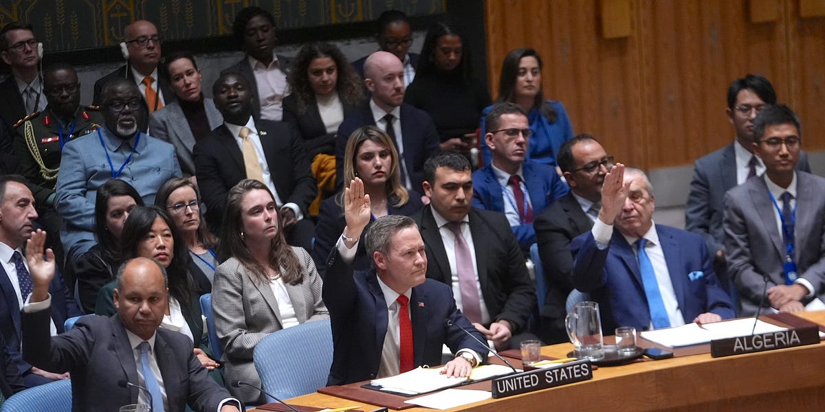 UN Security Council approves Trump's Gaza plan; Israel vows to block any path to a Palestinian state