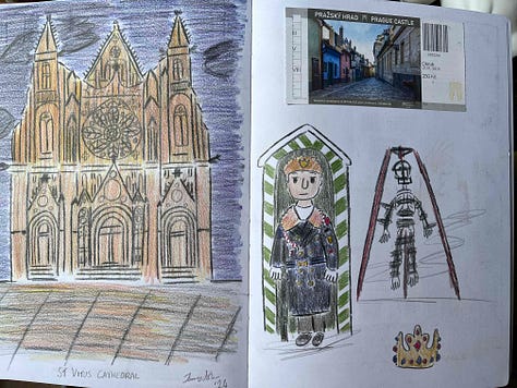 Photos from James' sketchbook