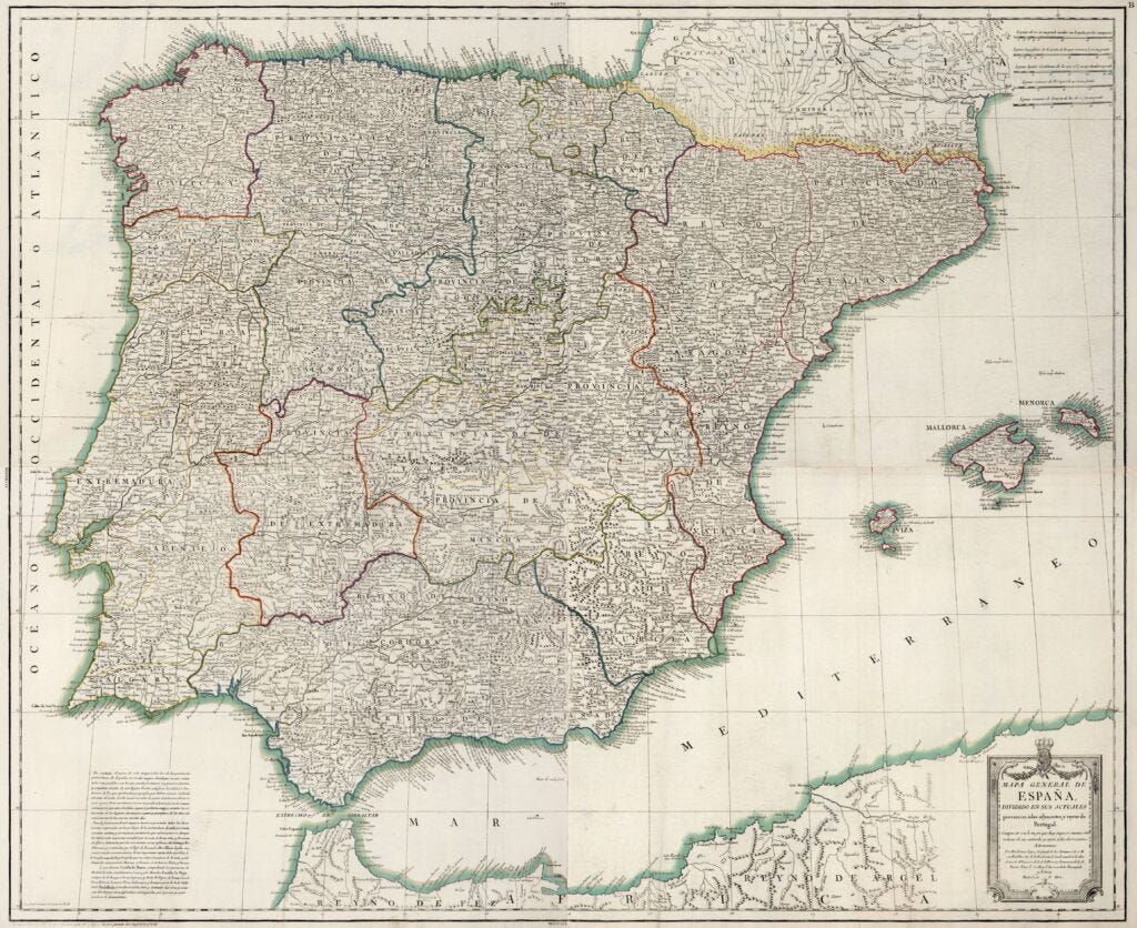 Mapa general de España (1802) Mapa general de España (1802)