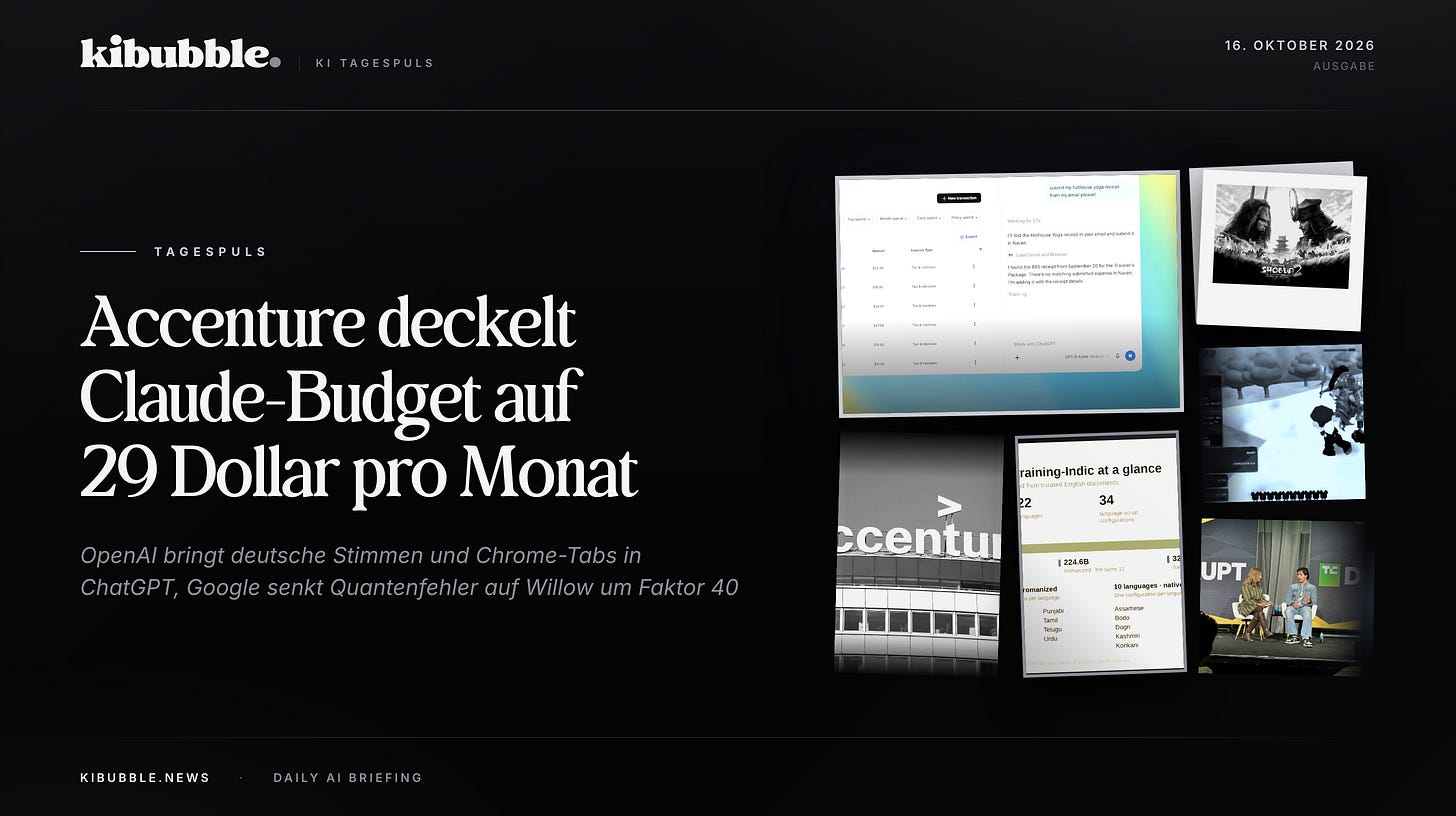Accenture deckelt Claude auf 29 Dollar: Power-User ausgebremst Accenture deckelt Claude auf 29 Dollar: Power-User ausgebremst