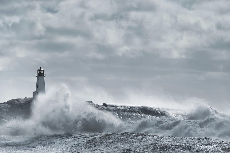 Rough Sea Lighthouse by Shayes17 Rough Sea Lighthouse by Shayes17