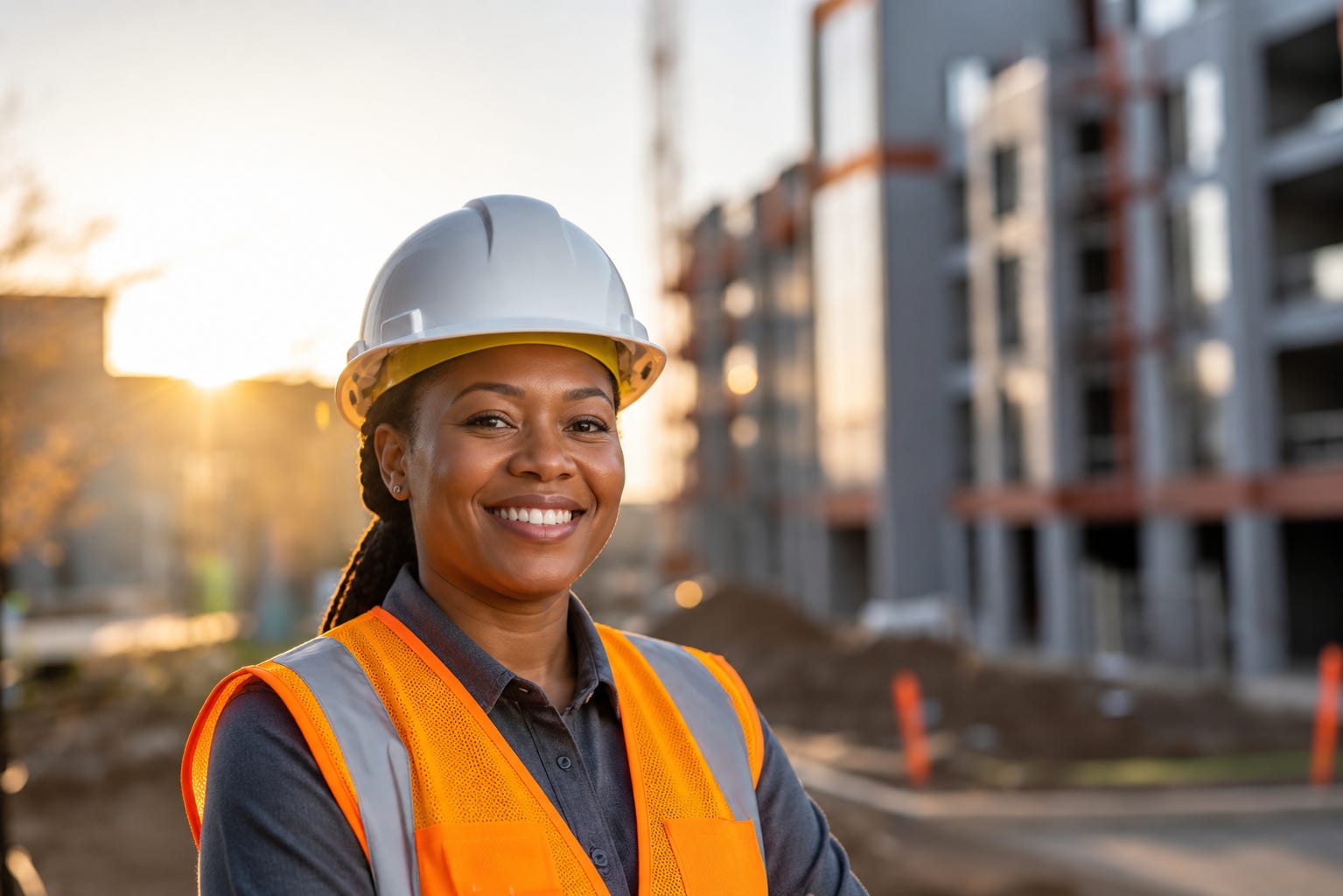 A construction worker at a housing development site, reflecting the productivity behind Jamaica’s real estate sector. Image used for illustrative purposes only.