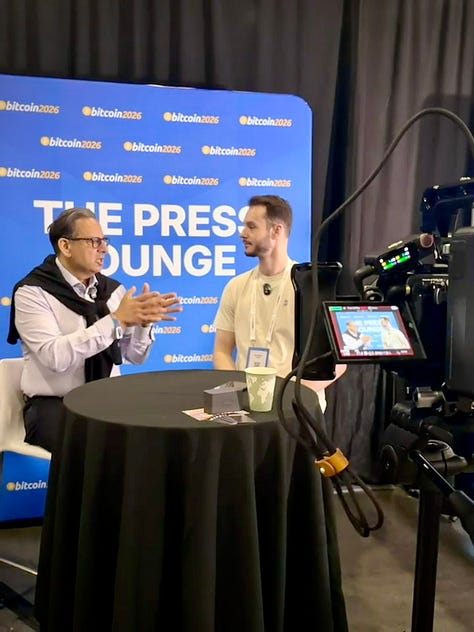 Pics from Mansion House Summit, London and Bitcoin 2026, Las Vegas