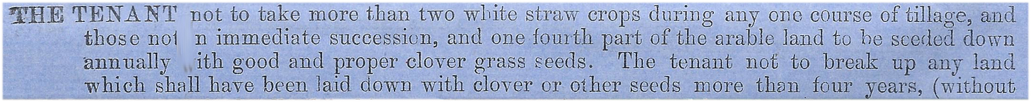 Part of 1878 farm rental agreement