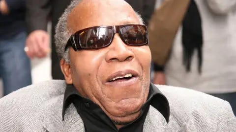 Getty Images Frank Lucas, in his 70s, in New York wearing sunglasses