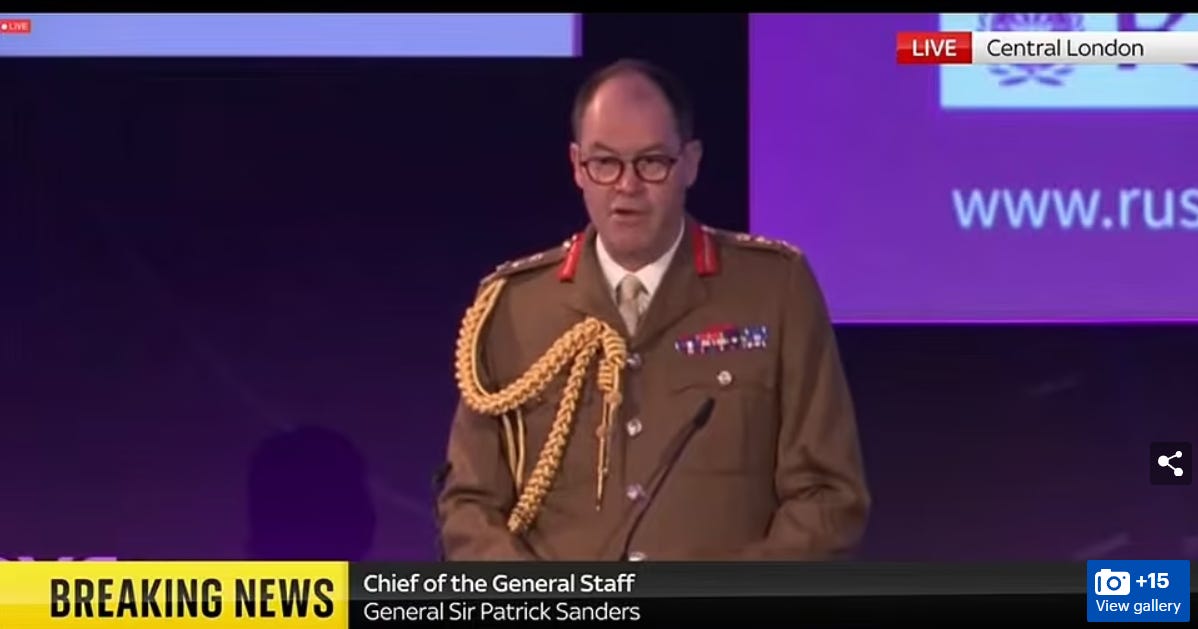 New British Army chief warns UK must be ready for WAR with Russia New British Army chief warns UK must be ready for WAR with Russia