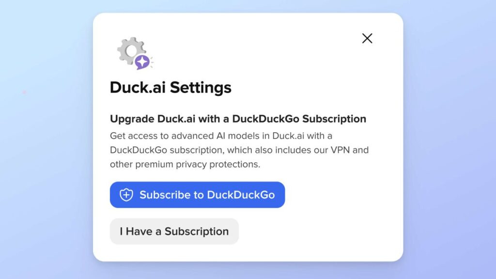 DuckDuckGo Subscription - Duck.ai