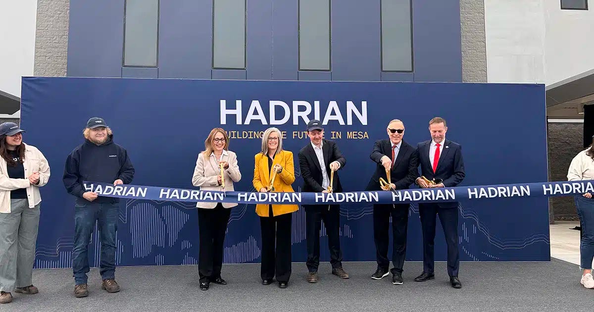 Hadrian opens AI-powered manufacturing expansion Mesa Hadrian opens AI-powered manufacturing expansion Mesa