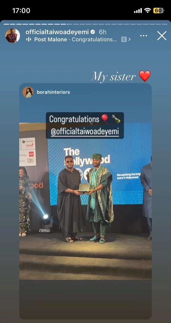 YNaija's email sent to Taiwo Adeyemi and the actor at the event