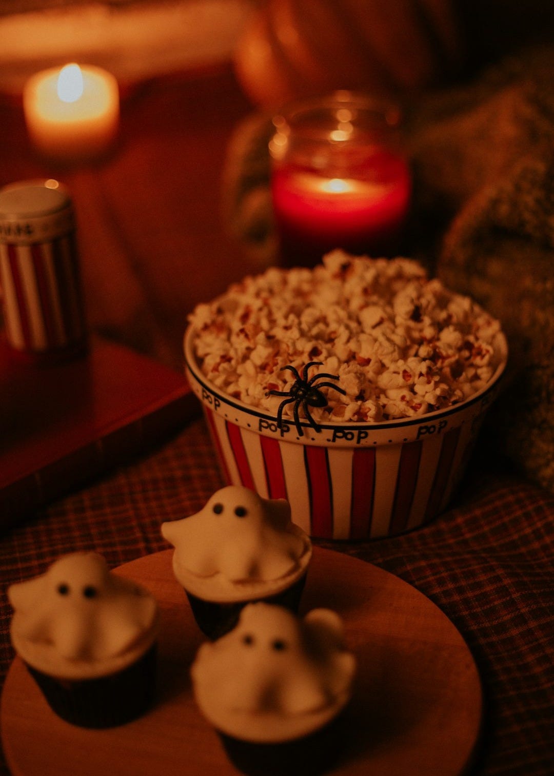 popcorn with spider popcorn with spider