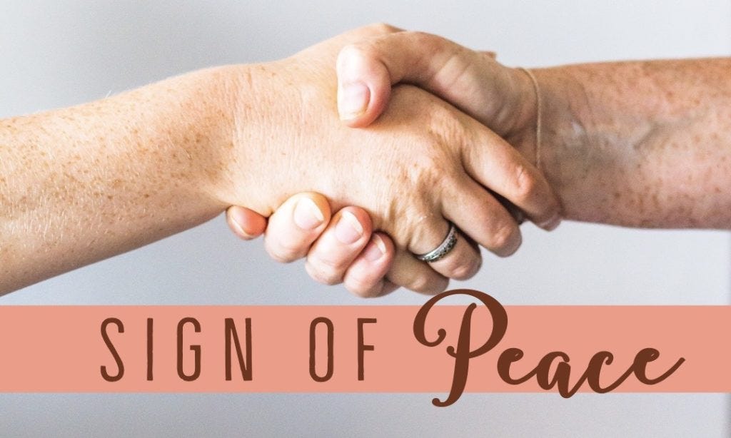 The Meaning of the Sign of Peace - CCRN Blog