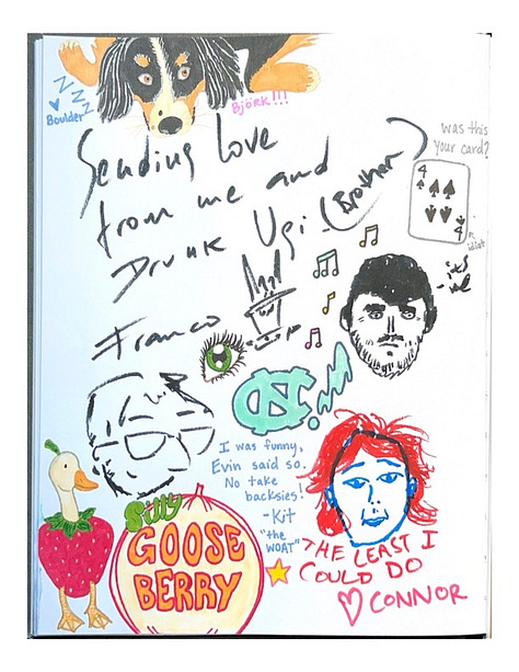 Selected images from Gooseberry's tour yearbook