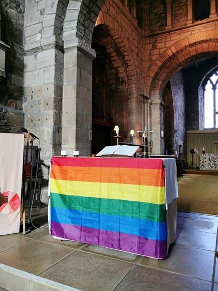 Pride flag as an altar frontal: Leicester Chancellor delivers her verdict Pride flag as an altar frontal: Leicester Chancellor delivers her verdict