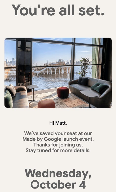 Google Pixel 8 launch date