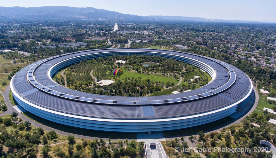 Jeff Cable's Blog: A unique view of the Apple Park "Spaceship" in  Cupertino, CA