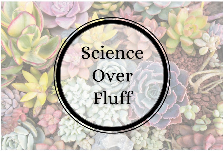 Science Over Fluff_Spring Banner Science Over Fluff_Spring Banner