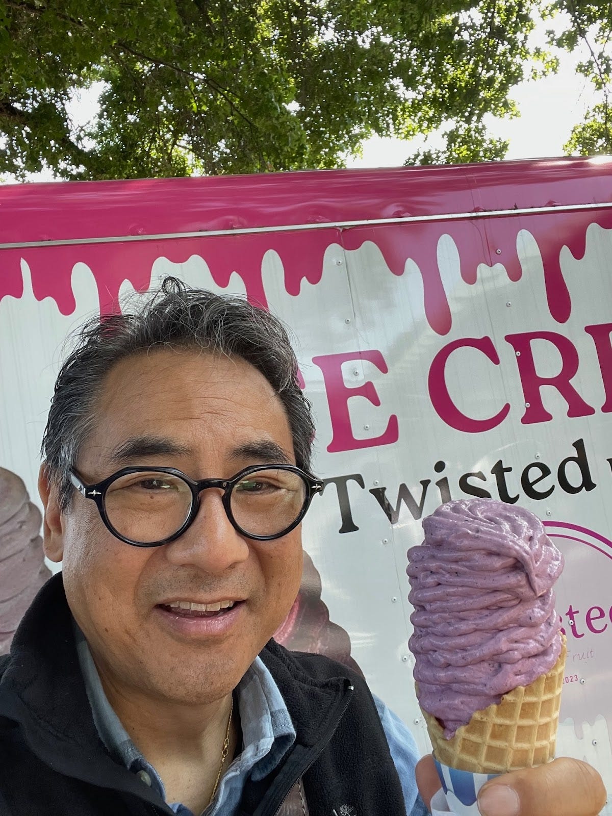 Author with Ice Cream
