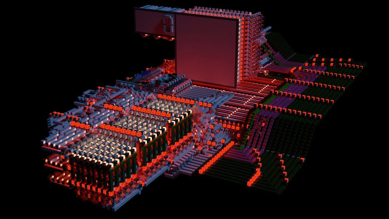 I built a 1Hz Redstone Computer... - YouTube