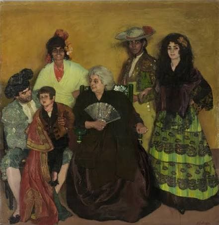 My Uncle Daniel and his Family" by Ignacio Zuloaga, 1909.
