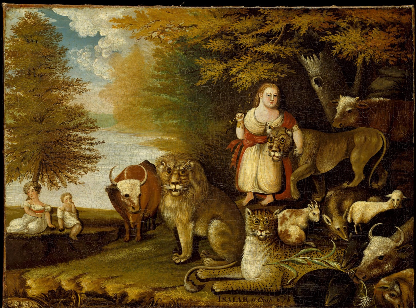 The Peaceable Kingdom" by Edward Hicks (1834)