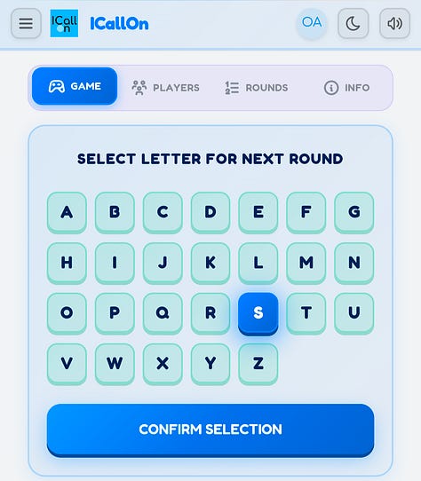 ICallOn Gameplay Screens