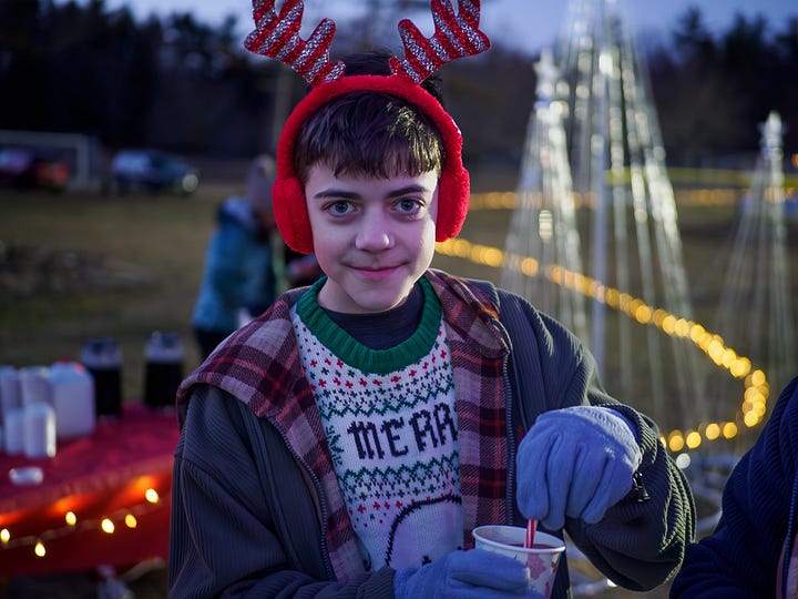 Attendees at Tree Lighting
