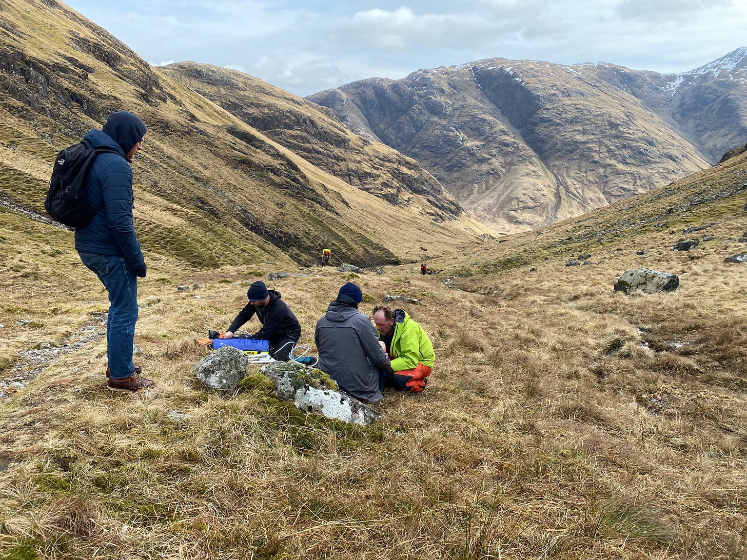 Tim en zijn gabbers in Schotland - De Wandelclub, image size:1456x1092