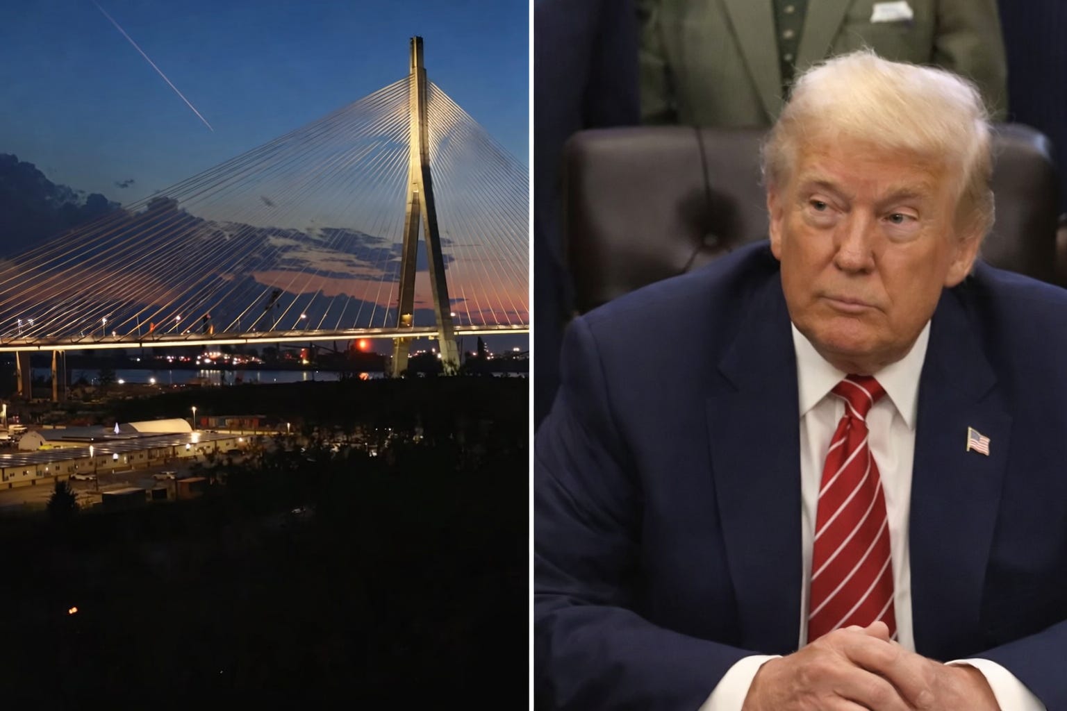 Trump Melts Down Over A Canadian Bridge And Says China Will Ban Hockey In Canada