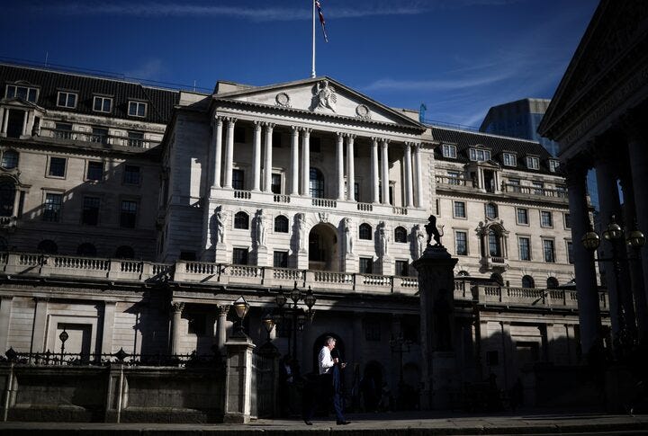 Trụ sở Ngân hàng Trung ương Anh (BOE) - Ảnh: Reuters Trụ sở Ngân hàng Trung ương Anh (BOE) - Ảnh: Reuters