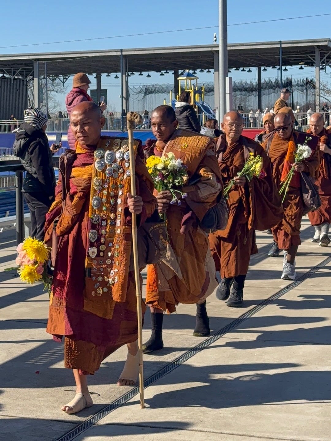 Walk of Peace, monks walking for peace from Texas to DC