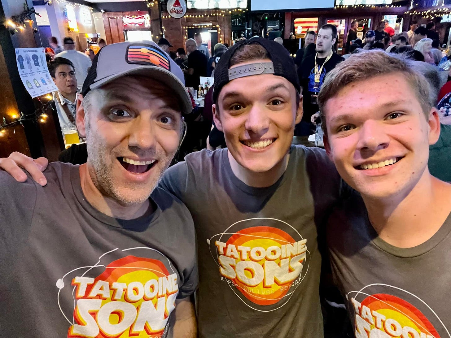 David, Sam and Nate of Tatooine Sons: A Star Wars Podcast