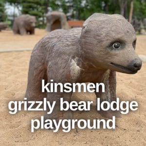 Edmonton Playgrounds Kinsmen Grizzly Bear Lodge Playground Title Page