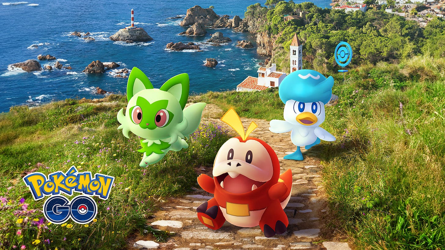 Paldean Pokémon: Sprigatito, Fuecoco and Quaxly will make their Pokémon GO debut during the Adventures Abound season Paldean Pokémon: Sprigatito, Fuecoco and Quaxly will make their Pokémon GO debut during the Adventures Abound season
