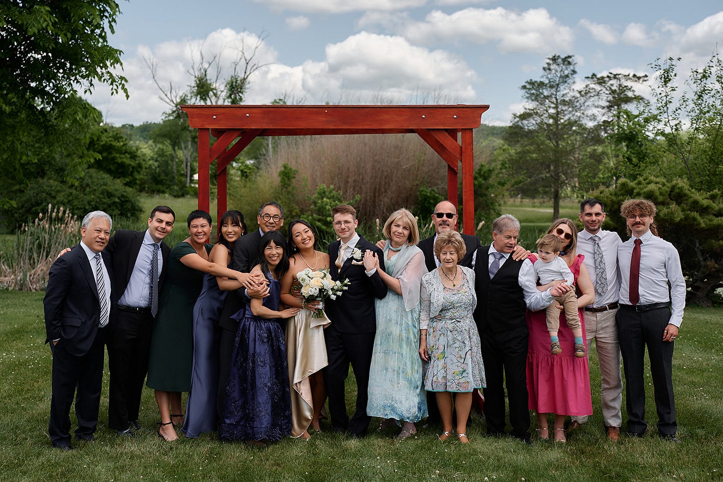 Wedding day photo for Stephen Pao's older daughter