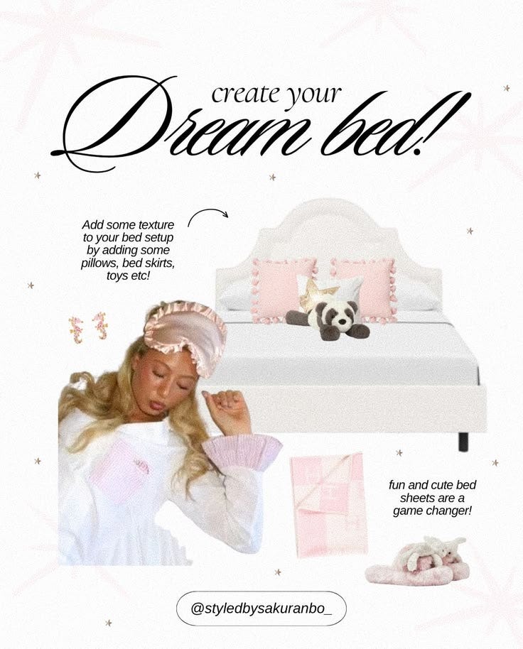 Want to achieve a summer glow up for your room?!? 💗🤭 

#roomdecor #bedroominspo #thatgirl #pinterest #aesthetic

Image credits to the rightful owners 🫶