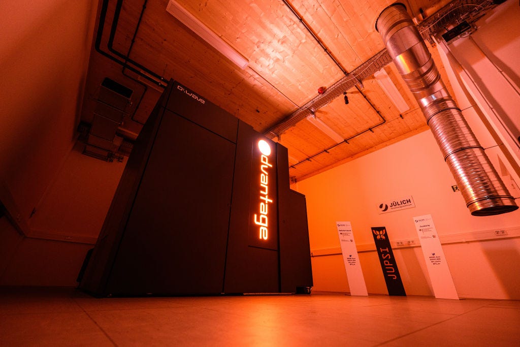 The D-Wave Systems Advantage quantum computer.
