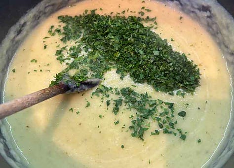 Apple. Ginger & Parsnip Soup Steps