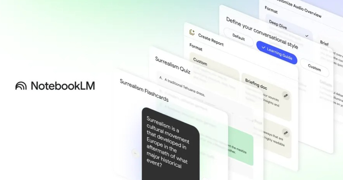 NotebookLM 推出閃卡、考題測驗等新功能,將被動閱讀轉變為主動學習| T客邦 NotebookLM 推出閃卡、考題測驗等新功能,將被動閱讀轉變為主動學習| T客邦