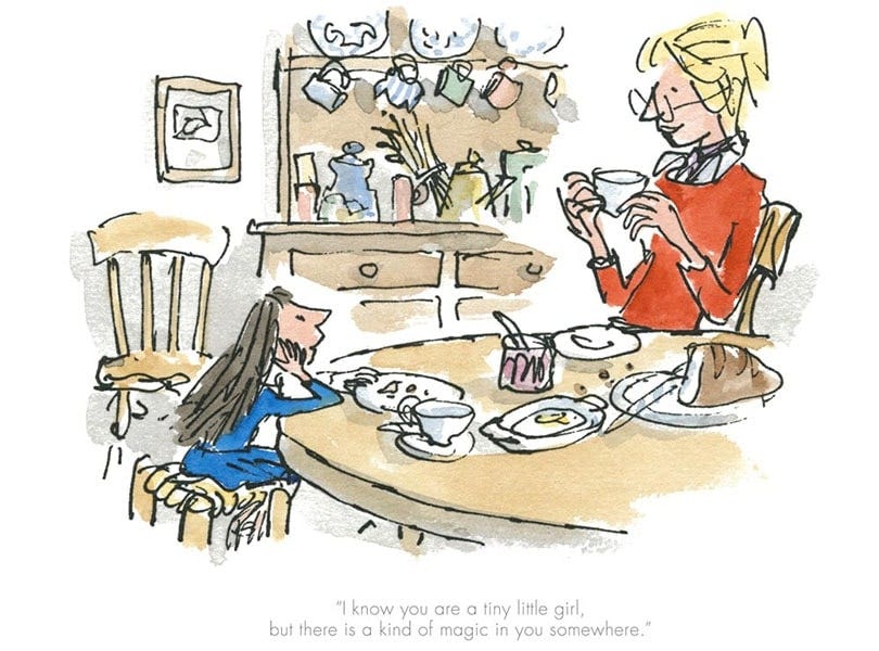 Quentin Blake : Original Artwork : There is a kind of magic in you
