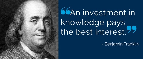 Evidence that, 'an investment in knowledge pays the best interest'