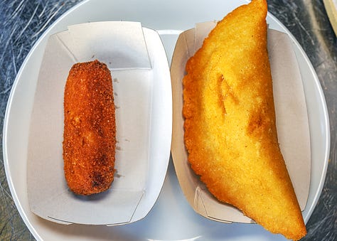 Gluten free cookies, pizza, empanadas