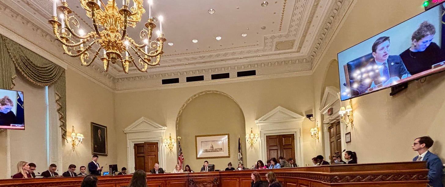 House Administration Committee markup of a limit on Members’ stock trading