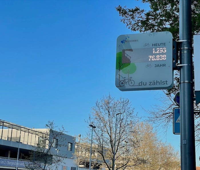 Allschwil bike counter