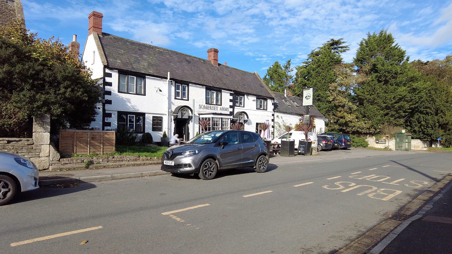 The Somerset Arms photographed by Roland's Travels. Located in Semington High Street this old pub was once a coaching inn. It has hundreds of years of history.