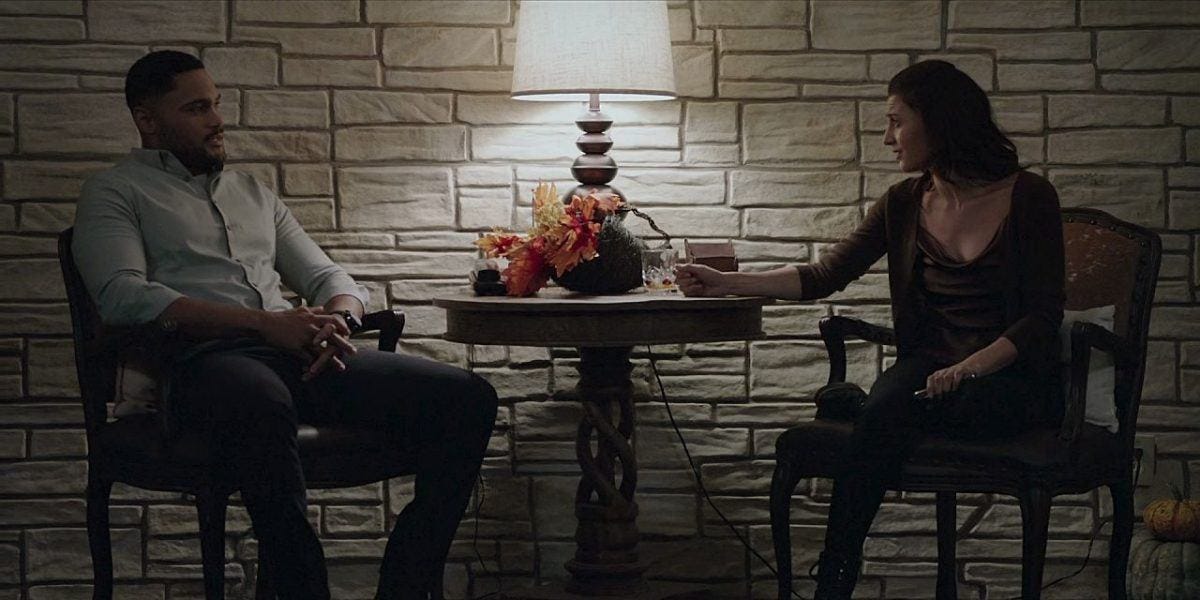 Walker Cassie with Trey still not knowing why he is still on the show. Walker Cassie with Trey still not knowing why he is still on the show.