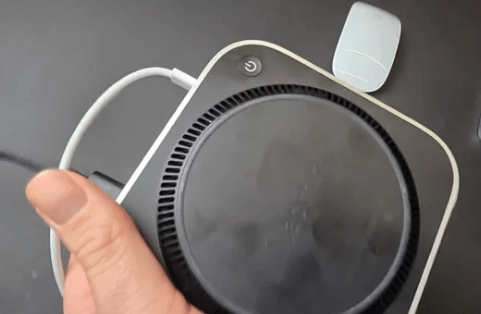 Can I always leave the mac upside down so that the power button is always  easy to press? or can it be damaged in the long term? : r/macmini
