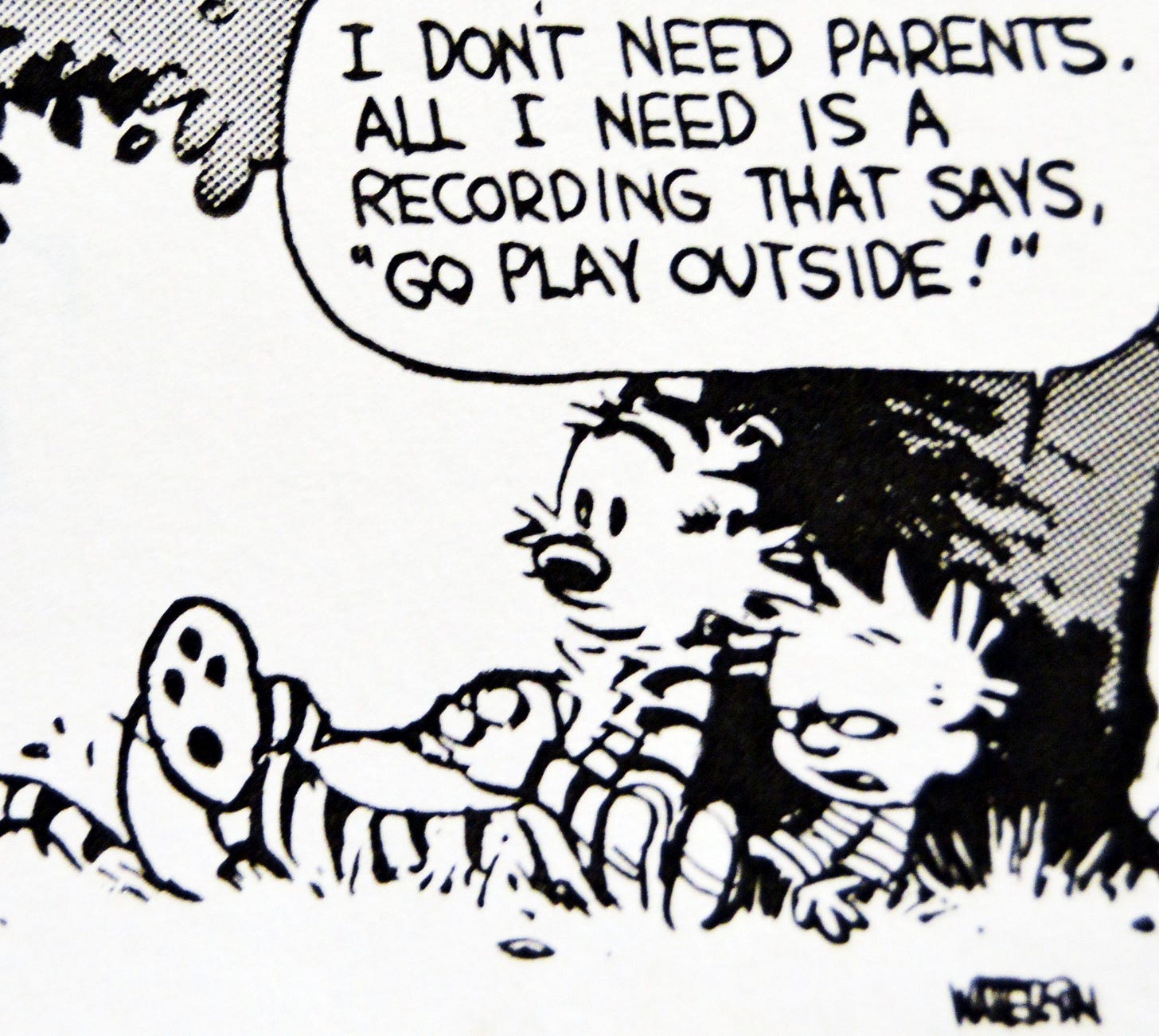 Calvin and Hobbes, DE's CLASSIC PICK of the day (8-27-14) - I don't need  parents. All I nee… | Calvin and hobbes quotes, Calvin and hobbes, Calvin  and hobbes comics